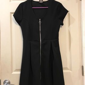 Black zipper dress